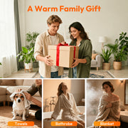 Fluey 35L Towel Warmer Bucket with Rapid Heating, LED Display, Aromatherapy, Child Lock, Gray, E2512