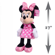 Just Play Disney Minnie Mouse Plush Stuffed Animal, 17-Inch, Pink Skirt, Soft Polyester