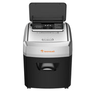 Bonsaii Paper Shredder, 150-Sheet Auto Feed, P-4 Micro-Cut, 60-Minute Continuous Operation, 6-Gallon Bin, Silver, C290-A