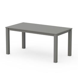 Better Homes & Gardens by POLYWOOD Southlake Outdoor Dining Table, Water-Resistant High-Density Polyethylene, Slate Gray, 34 x 64 in, Seats 6, BHDT3464-T14-GY