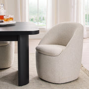 Better Homes & Gardens Mira Everywhere Dining Arm Chair Cream Fully Upholstered Tasmin Linen
