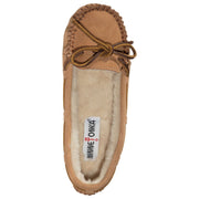 Minnetonka 4011 Moccasin Cally Moccasin Slippers for Ladies, Size:7-M, Cinnamon