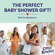 Little Remedies New Baby Essentials Kit, 6-Piece Infant Care Set with Saline Nasal Spray, Nasal Aspirator, Gas Relief Drops, Acetaminophen, Gripe Water, Diaper Rash Cream