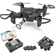 4DRC Mini Drone with 720p Camera for Kids and Adults FPV Drone Beginners RC Foldable Live Video Quadcopter 3D Flips and Headless Mode One Key Return