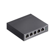 TP-Link TL-SG705P 5-Port Gigabit PoE+ Desktop Switch, 4 PoE+ Ports with 65W Total Power, Fanless Metal Case, Extended PoE Range 250m