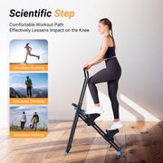 MERACH 2438B1 Stair Stepper for Home Compact Foldable Vertical Climber - Full-Body Workout Stepper