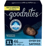 Goodnites Nighttime Bedwetting Underwear for Boys, XL (95 - 140+ lb.), 46 Count