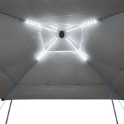 Ozark Trail 30822 Instant Lighted Canopy for Camping, 14-ft x 14-ft, Grey & Blue