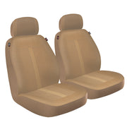 Genuine Dickies 43263WDI 2 Piece Sorrento Universal Car Seat Covers, Tan