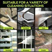 Lnow Electric Pressure Washer, 3800 PSI, 2.6 GPM, 5 Nozzles, 26ft Hose, Portable High Pressure Cleaning Machine, Green, QXJ01