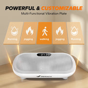 MERACH Vibration Plate Trainer Pro - 440 lb Support, Enhanced Motor, Bluetooth, Silicone Pedals