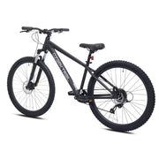 Ozark Trail Timber 27.5 Mountain Bike, Aluminum Frame, Front Suspension, Mechanical Disc Brakes, 8-Speed, Medium Frame, Black, Unisex, 52830