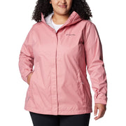Columbia Arcadia II Rain Jacket for Ladies, S, Pink Agave - 100% Nylon