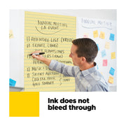 3M Post-it Super Sticky Easel Pad, Yellow Lined, 25 in x 30 in, 2 Pads, Model 561-0