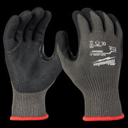 Milwaukee Cut-Resistant Gloves Level 5, Medium Gray, Double-Dipped Nitrile Grip, Touchscreen Compatible, 48-73-8651