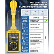 Kohree KR6493D RV Surge Protector, 50 Amp, 20000 Joules, Yellow, Real-Time LED Display