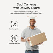 Eufy E340 Video Doorbell with Dual 2K HD Cameras, Dual-Light System, 8GB Local Storage, Wired and Battery Operated, Black