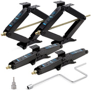 Kohree 24 Inch 9500lbs RV Trailer Stabilizer Leveling Scissor Jacks Set of 4 with Crank Handle and Drill Bit