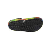 Crocs Classic Tie Dye Lined Clog, Rainbow Tie Dye, Unisex, Snuggle-Ready Linings, Pivoting Heel Strap, 206341M-988
