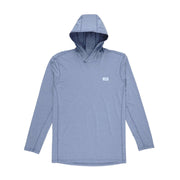 Aftco Air-O Mesh Hooded Fishing Shirt, UPF 50 Sun Protection, Quick Dry, DWR Stain Resistant, Thumb Loops, Lightweight Breathable Fabric, X-Large, Hint of Mint Heather, 81318237