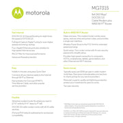 Motorola FBA_MG7315-10 8x4 Cable Modem Gateway plus WiFi N450 GigE Router Power Boost