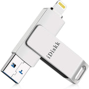 iDiskk iDiskk-U006 MFi 128GB Flash Drive External Photo Storage