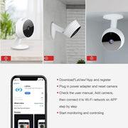 LaView 4MP 2K Indoor Security Cameras, Starlight Color Night Vision, Alexa Compatible, US Cloud Service, White, Pack of 4, 8619102138