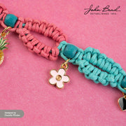 32640464-05 JOHN BEAD SWEET PETITE CHARM SM FLOWER BLUE 10PC