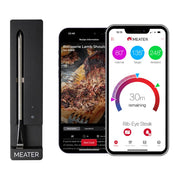 MEATER SE Wireless Smart Meat Thermometer with Dual Sensors, Long-Range Bluetooth, Black Charger, OSC-MT-MS01