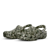 Crocs Men's Classic Confetti Clog, Lightweight Croslite Foam, Pivoting Heel Strap, Green Multi Confetti, 212462-3TC