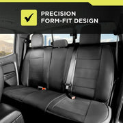 ADC Solutions Auto SC534507 Drive Full Faux Leather Rear Bench Seat Cover Black Universal Fit 50-55 in