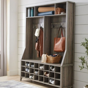 Better Homes & Gardens Refined Farmhouse Entryway Tree Rustic Grey
