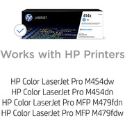 HP W2021X 414X Toner Cartridge, Cyan High Yield