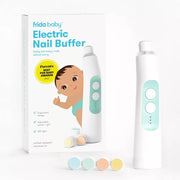 Frida Baby 87449985 Electric Nail Buffer | Safe + Easy Baby Nail File, Baby Nail Clippers + Nail Trimmer Kit for Newborn, Toddler, or Children's Fingernails/Toenails, 4 Buffer Pads, LED Light, Storage Case