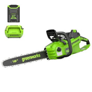 Greenworks 2028502 60V 18 2.0kW Brushless Chainsaw with 4.0 Ah Battery & 3 Amp Charger