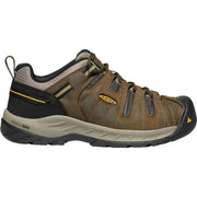 KEEN Utility 1023241 Flint II Soft-Toe Work Shoes for Men - Cascade Brown/Golden Rod - 11M