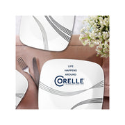 Corelle Urban Arc 16-Pc. Glass Dinnerware Set - WHITE ONE SIZE