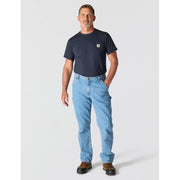 Carhartt Men's Loose Straight Denim Dungaree Jeans, 13-Ounce Cotton, Cove, 38W x 28L, 104941