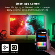 Froura Froura-0545 LED Backlight Strip, 14.76 FT Cuttable RGB w/Smart Screen Sync Sensor, App Control