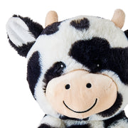 Spark Create Imagine Cow Plush Toy, Black and White, 10in