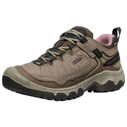 KEEN 1028993 Targhee IV Waterproof Hiking Shoes for Ladies - Brindle/Nostalgia Rose - 7.5M
