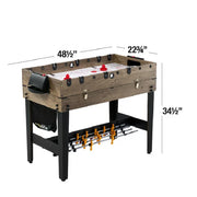 MD Sports 48 Inch 3-in-1 Combo Game Table, Green