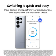 Samsung Galaxy S25 Ultra 6.9 Inch 12 GB 512GB Cell Phone Titanium Silverblue (Unlocked) SM-S938UZBEXAA