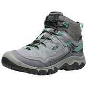 KEEN 1028989 Targhee IV Mid Waterproof Hiking Boots for Ladies - Alloy/Granite Green - 9M