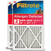 Filtrete 9801-2PK-3 16x25x1 Air Filter, MPR 1000 MERV 11, Allergen Defense, 2 Filters