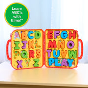 Just Play Sesame Street Elmos Learning Letters ABC Spelling Activity Set with 26 Removable Letters and Molded Plastic Carrying Case, Ages 2+, 57938