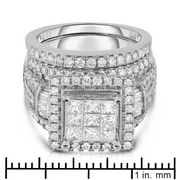 Diamond Rings 190WHK083S 2.95 CT. T.W. Diamond Fashion Ring in 14 Karat White Gold (HI, I1) 5