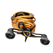 Lew's Fishing Custom Pro Baitcast Fishing Reel, 7.5:1 Gear Ratio, Aluminum Frame and Sideplate, ParaMag ITB Brake, Carbon Fiber Drag, Gold/Black, Right-Hand Retrieve, CPB1SHG3