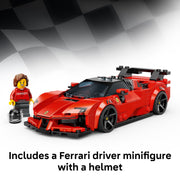 LEGO Speed Champions Ferrari SF90 XX Stradale Sports Car Building Set, 339 Pieces, Multicolor, Ages 9+, 6588747