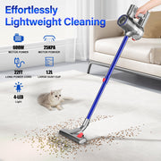 BSNAW XL-679B 600W Corded Stick Vacuum Cleaner, 8-in-1 Multi-Functional, Lightweight, HEPA Filtration, Blue